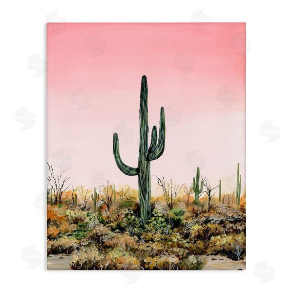 stupell industries Georgie Harrison | Saguaro Glow Cactus Wall Art