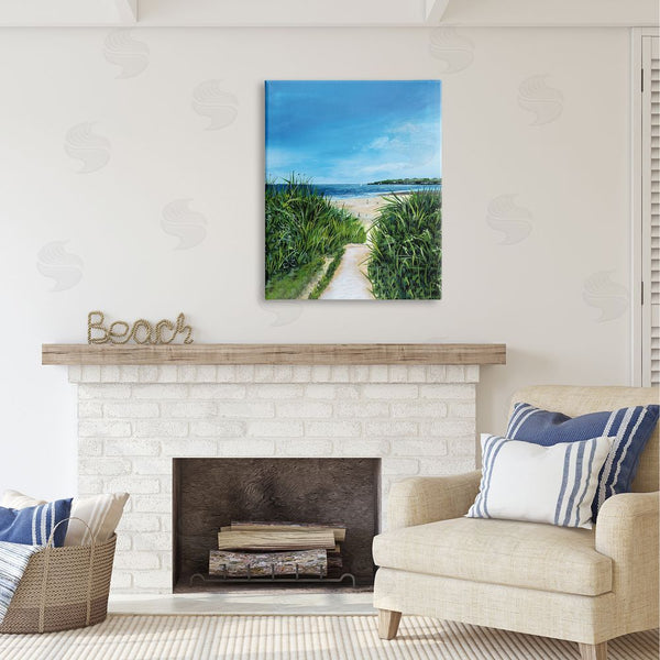 Stupell Industries Georgie Harrison | Sandy Beach Path Scene Wall Art
