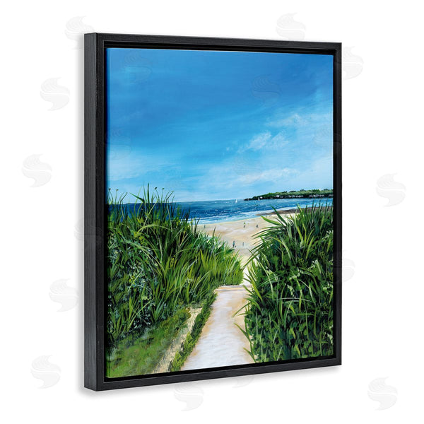 Stupell Industries Georgie Harrison | Sandy Beach Path Scene Wall Art