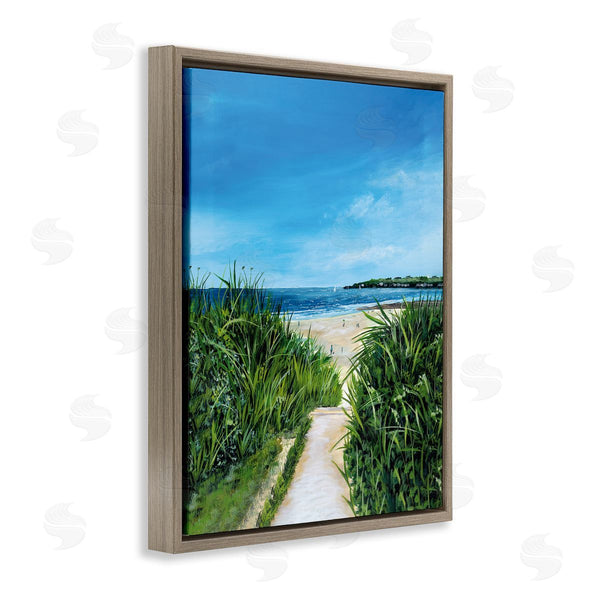 Stupell Industries Georgie Harrison | Sandy Beach Path Scene Wall Art