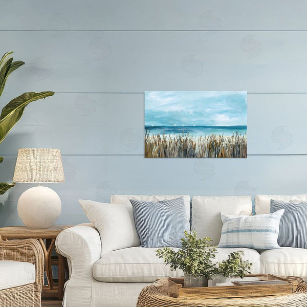 Stupell Industries Georgie Harrison | Sea Grasses & Distant Boats