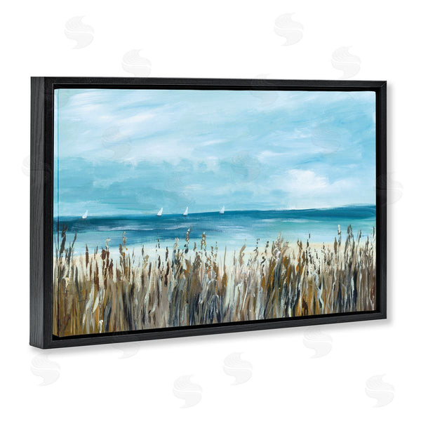 Stupell Industries Georgie Harrison | Sea Grasses & Distant Boats