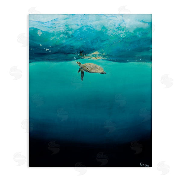 stupell industries Georgie Harrison | Turtle Beneath Surface