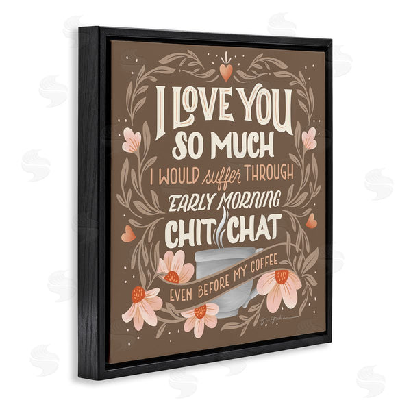 Stupell Industries Gia Graham | Chat Before Coffee Humor