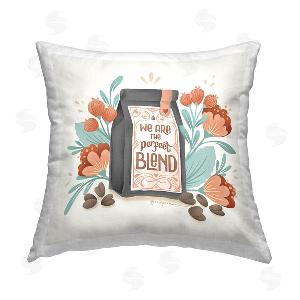 stupell industries Gia Graham | Perfect Blend Coffee Printed Throw Pillow