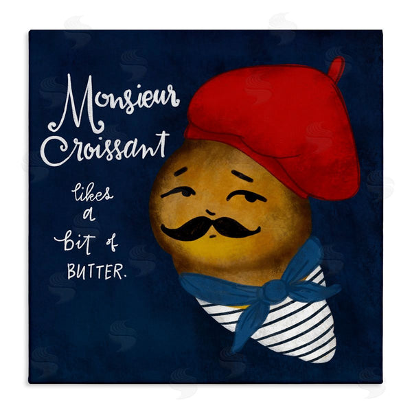 stupell industries Giao Williams | Monsieur Croissant Likes Butter