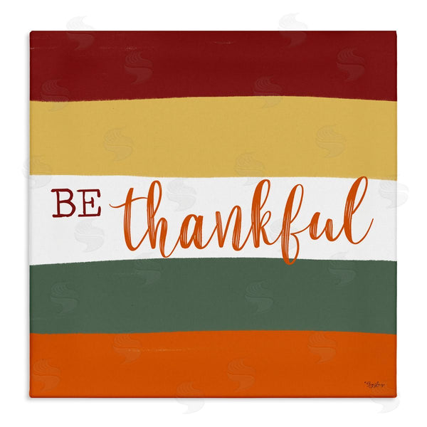 stupell industries Gigi Louise | Be Thankful Autumn Stripes Wall Art