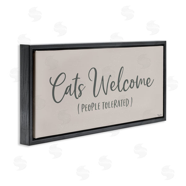 Stupell Industries Gigi Louise | Cats Welcome People Tolerated Wall Art
