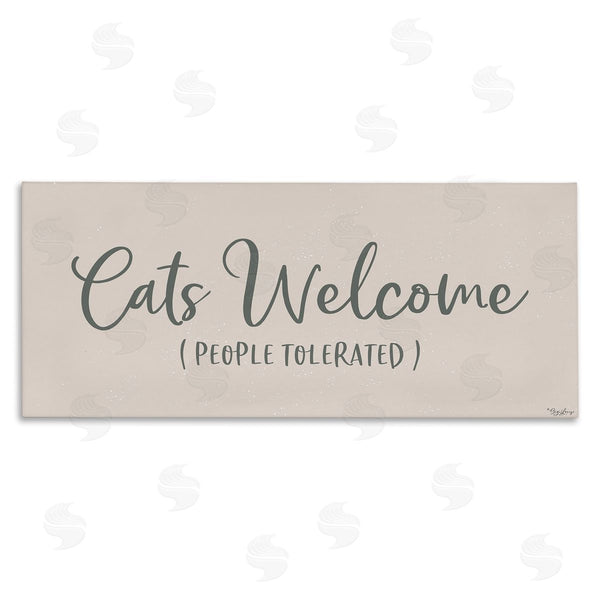 stupell industries Gigi Louise | Cats Welcome People Tolerated Wall Art