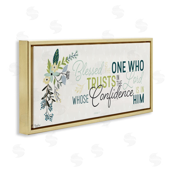 Stupell Industries Gigi Louise | Confidence Is In Him Faith Quote