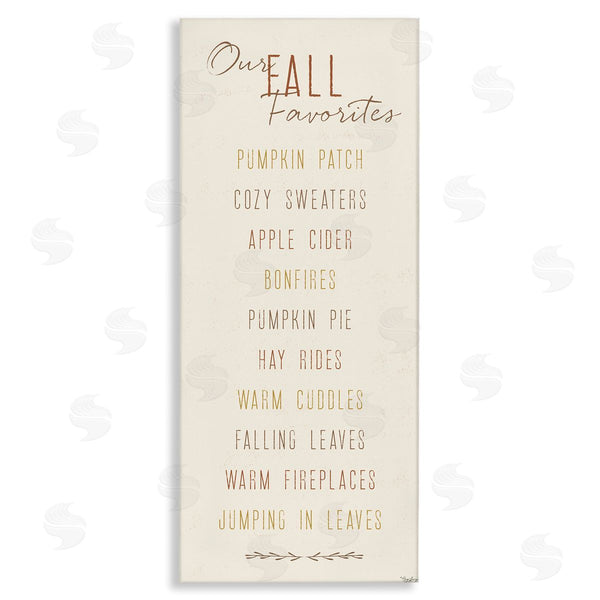 stupell industries Gigi Louise | Family Fall Favorites List Wall Art