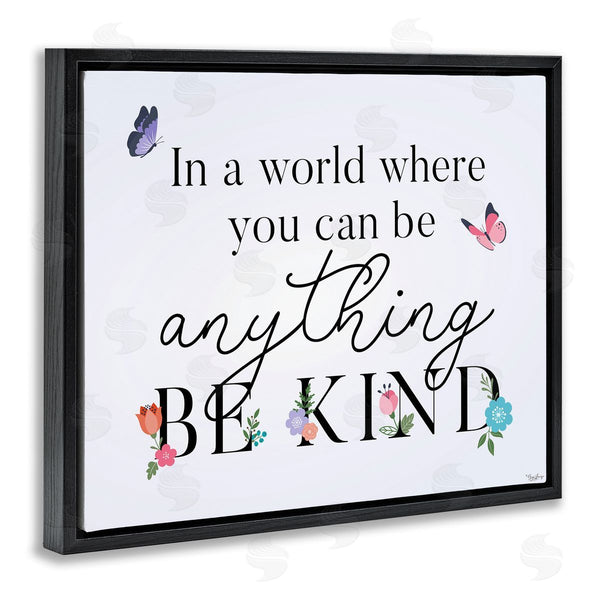 Stupell Industries Gigi Louise | Floral & Butterflies Be Kind