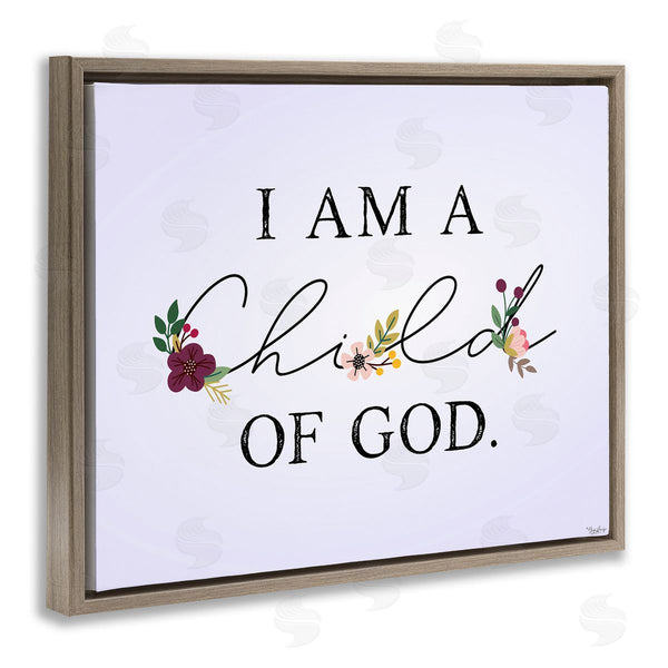 Stupell Industries Gigi Louise | Floral Child Of God Over Purple