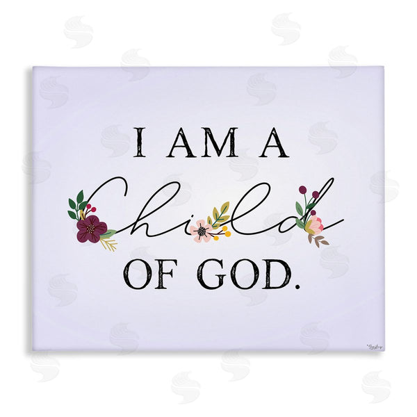 stupell industries Gigi Louise | Floral Child Of God over Purple