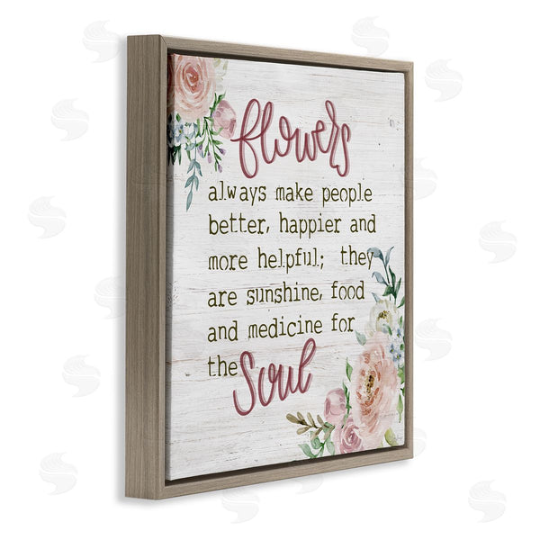 Stupell Industries Gigi Louise | Flowers For The Soul Inspirational