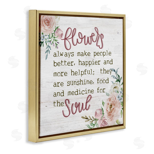 Stupell Industries Gigi Louise | Flowers For The Soul Inspirational