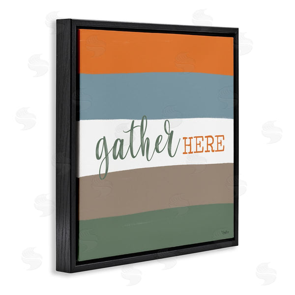 Stupell Industries Gigi Louise | Gather Here Fall Stripes Wall Art