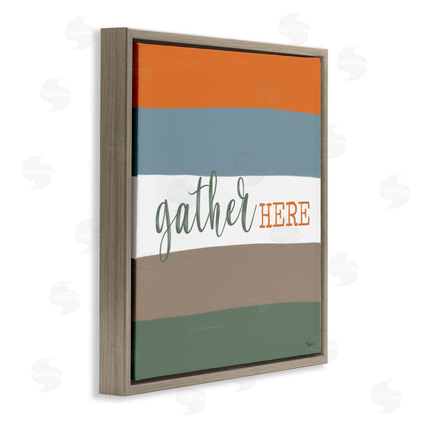 Stupell Industries Gigi Louise | Gather Here Fall Stripes Wall Art