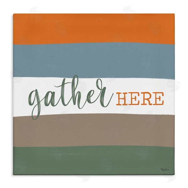 stupell industries Gigi Louise | Gather Here Fall Stripes Wall Art