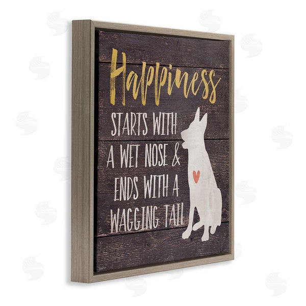 Stupell Industries Gigi Louise | Happiness With A Wet Nose