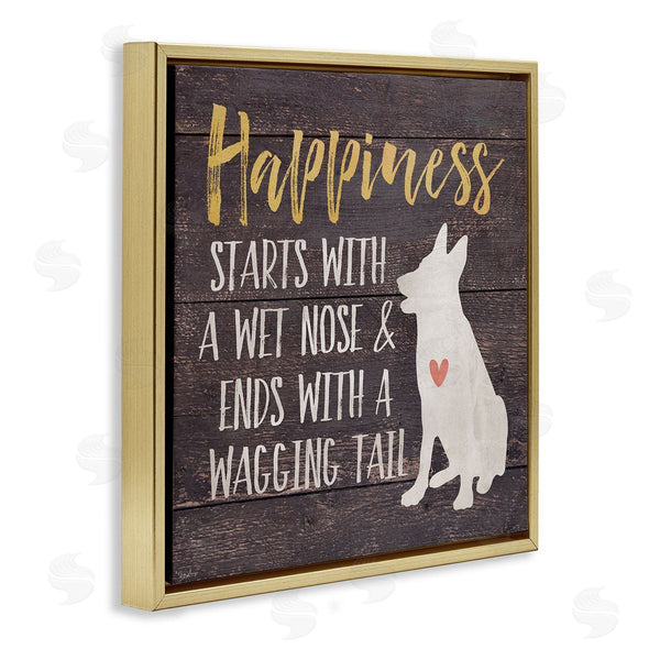 Stupell Industries Gigi Louise | Happiness With A Wet Nose