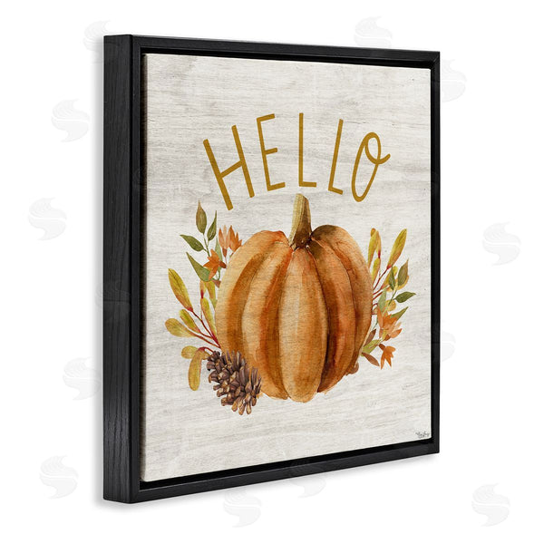 Stupell Industries Gigi Louise | Hello Pumpkin Autumn Pinecone