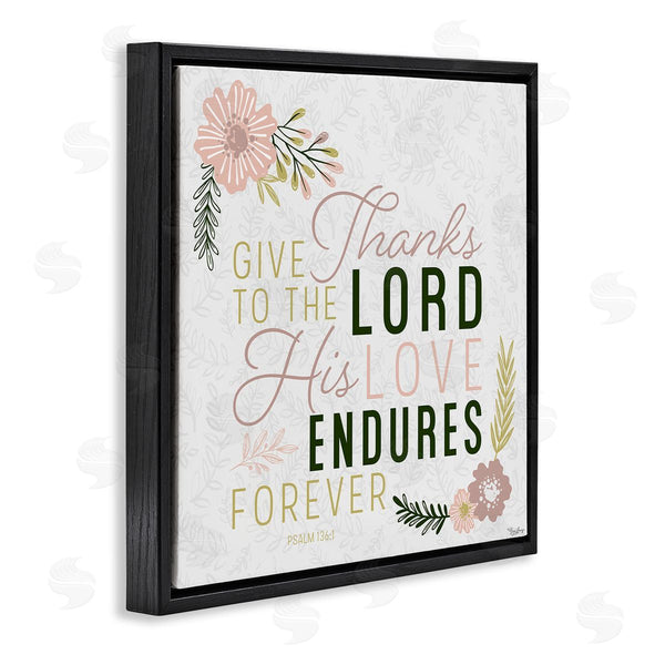 Stupell Industries Gigi Louise | His Love Endures Forever Faith Design