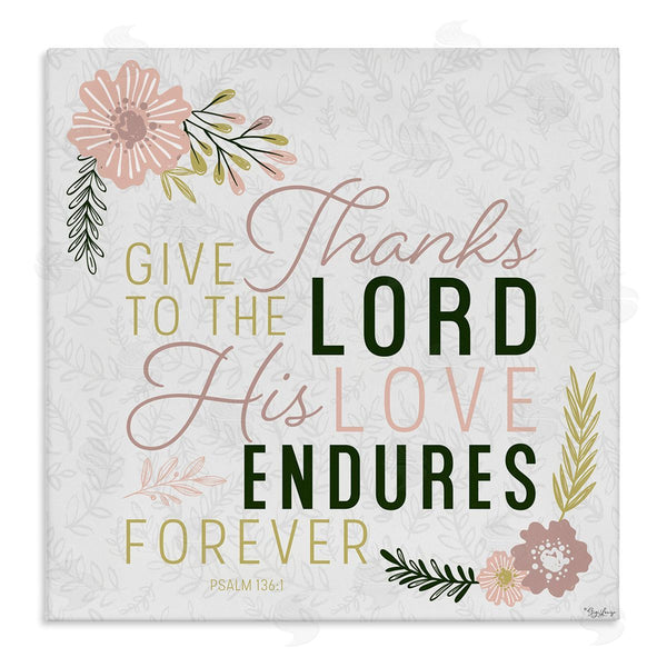 stupell industries Gigi Louise | His Love Endures Forever Faith Design