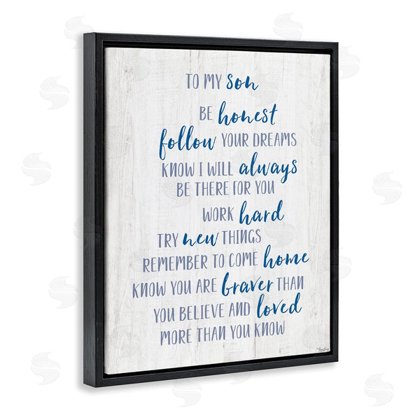 Stupell Industries Gigi Louise | To My Son Positive Parent