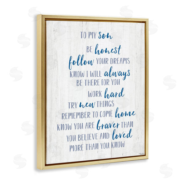 Stupell Industries Gigi Louise | To My Son Positive Parent