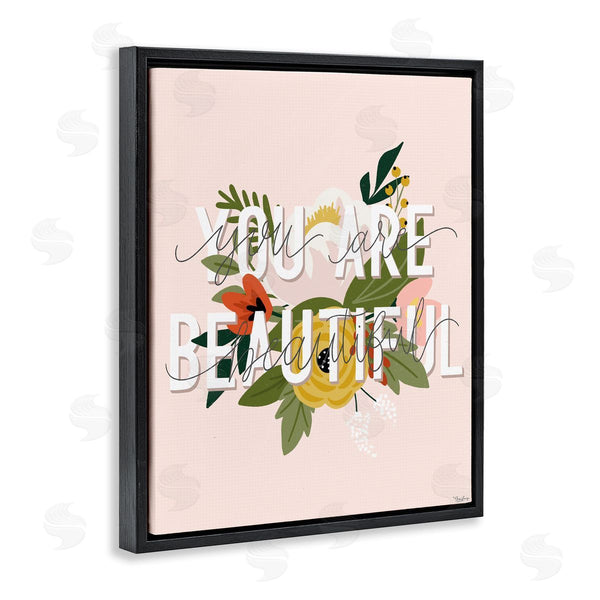 Stupell Industries Gigi Louise | You Are Beautiful Pink Flower