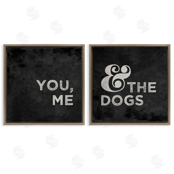 Stupell Industries Gigi Louise | You Me And The Dogs Family Pet