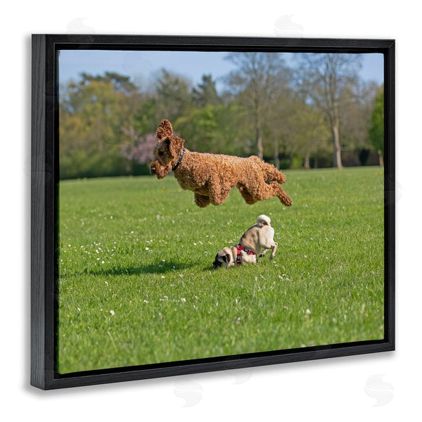 Stupell Industries Gill Woodcock | Jumping Dogs In Field Wall Art