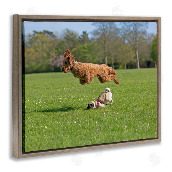 Stupell Industries Gill Woodcock | Jumping Dogs In Field Wall Art