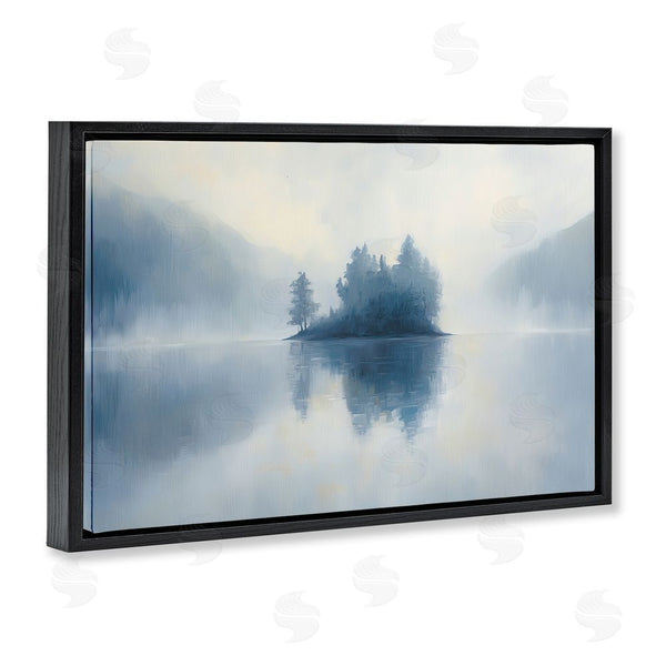 Stupell Industries Gina Kelly | Blue Misty Island Landscape Wall Art