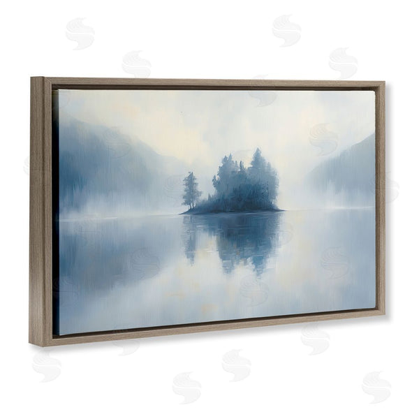 Stupell Industries Gina Kelly | Blue Misty Island Landscape Wall Art