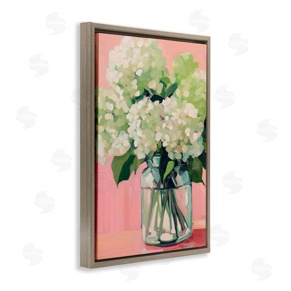 Stupell Industries Gina Kelly | Hydrangea On Pink Background Wall Art