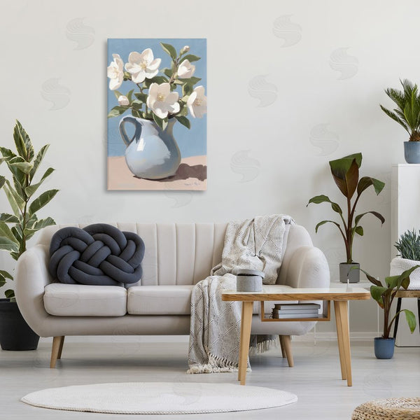 Stupell Industries Gina Kelly | Ivory Arrangement In Blue Jug Wall Art