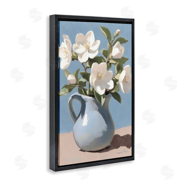 Stupell Industries Gina Kelly | Ivory Arrangement In Blue Jug Wall Art