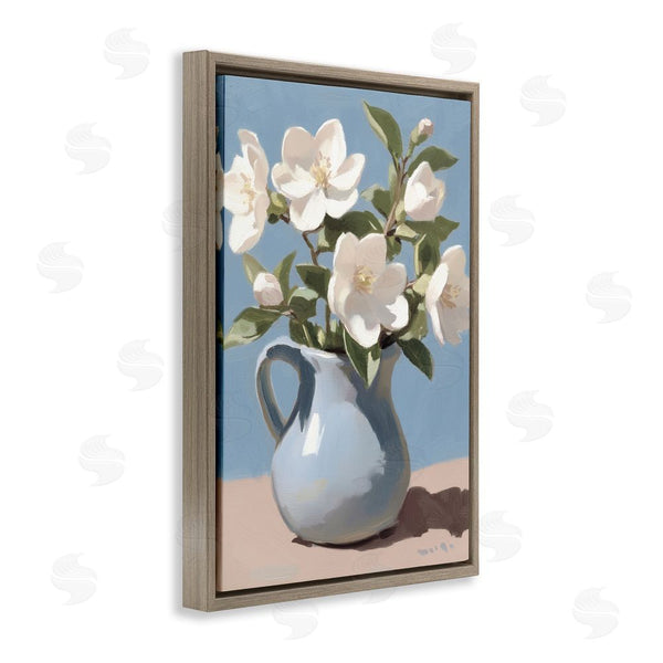 Stupell Industries Gina Kelly | Ivory Arrangement In Blue Jug Wall Art