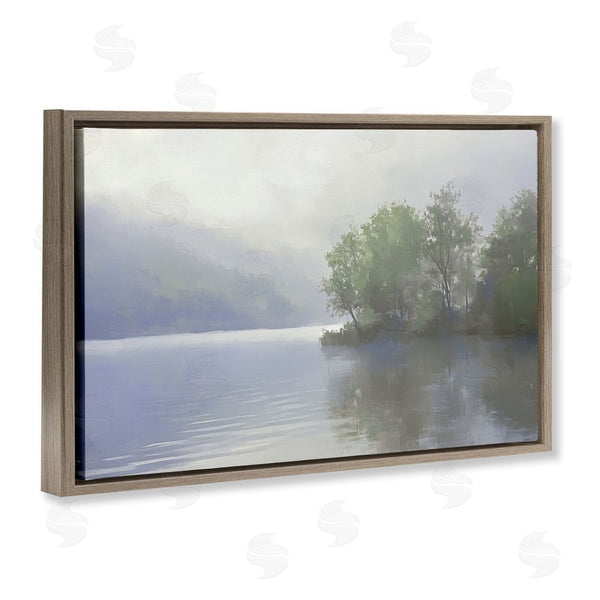 Stupell Industries Gina Kelly | Misty Morning Lake Landscape Wall Art
