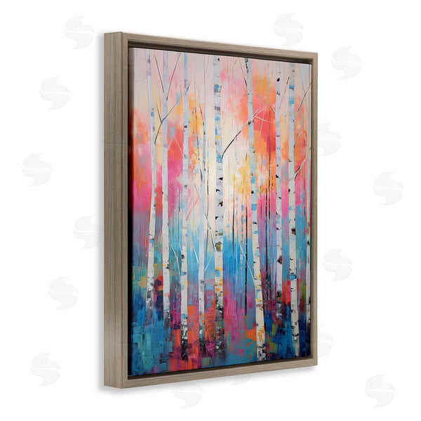 Stupell Industries Gina Kelly | Modern Hue Birch Forest Wall Art