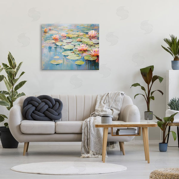 Stupell Industries Gina Kelly | Modern Lily Pad Painting Wall Art