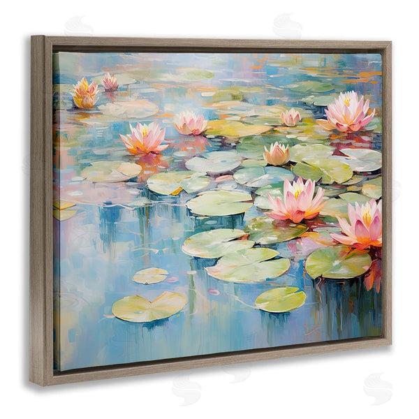 Stupell Industries Gina Kelly | Modern Lily Pad Painting Wall Art