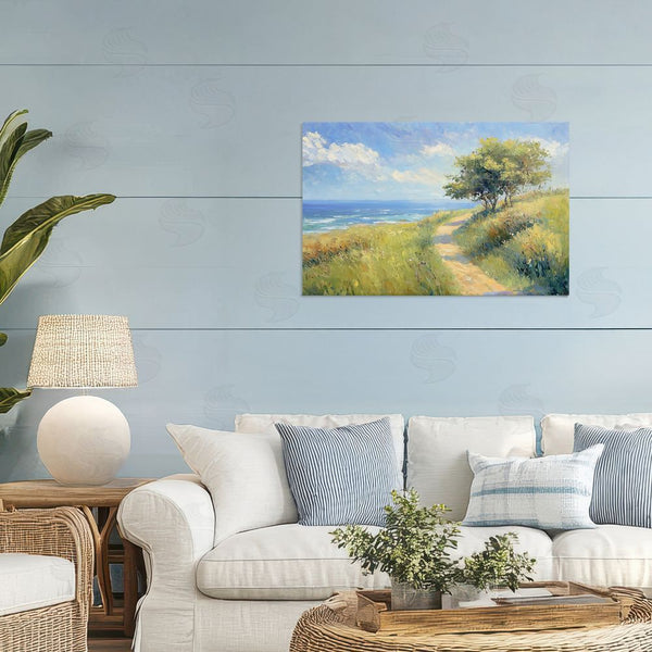 Stupell Industries Gina Kelly | Ocean Coast Walk Landscape Wall Art