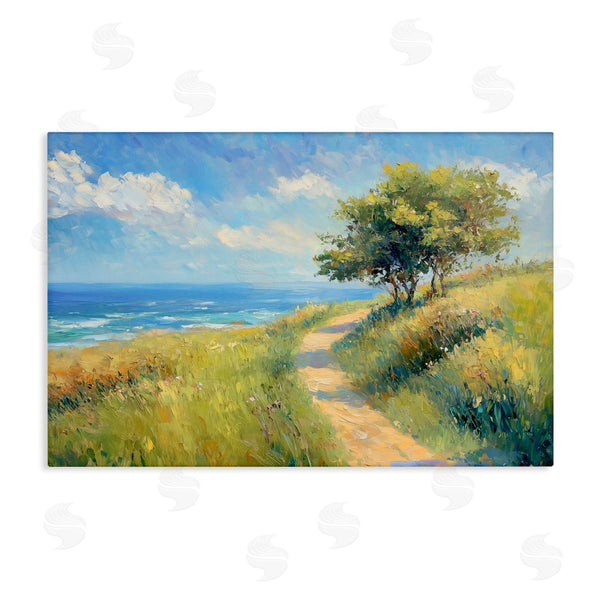 stupell industries Gina Kelly | Ocean Coast Walk Landscape Wall Art