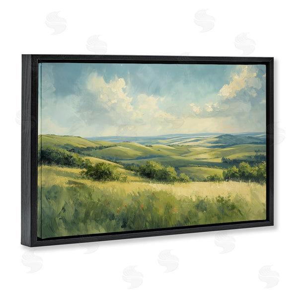 Stupell Industries Gina Kelly | Rolling Emerald Horizon Wall Art