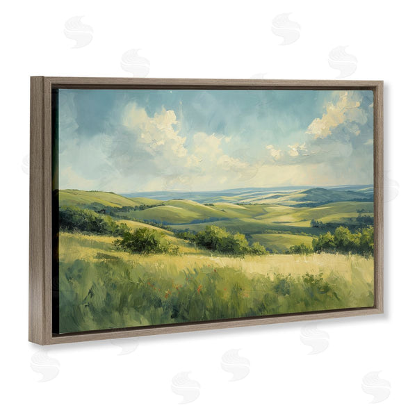 Stupell Industries Gina Kelly | Rolling Emerald Horizon Wall Art