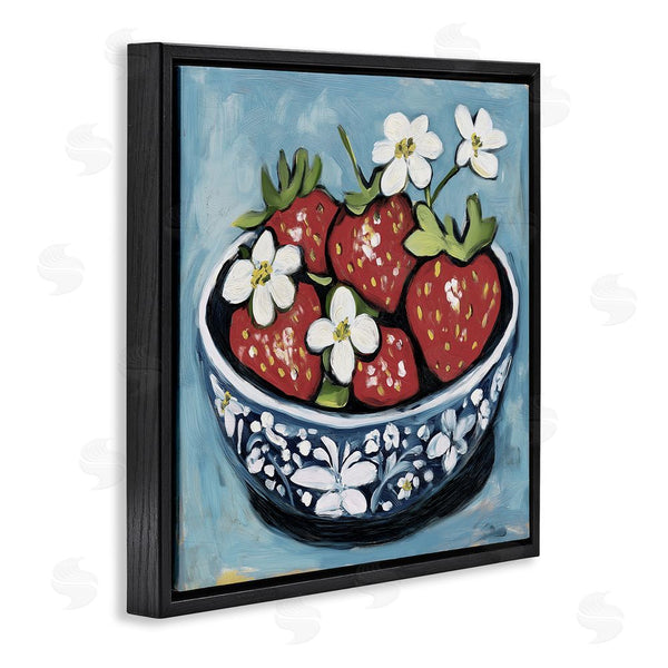 Stupell Industries Gina Kelly | Strawberries In Blue Bowl Wall Art