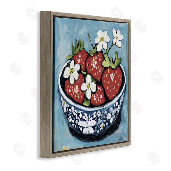 Stupell Industries Gina Kelly | Strawberries In Blue Bowl Wall Art